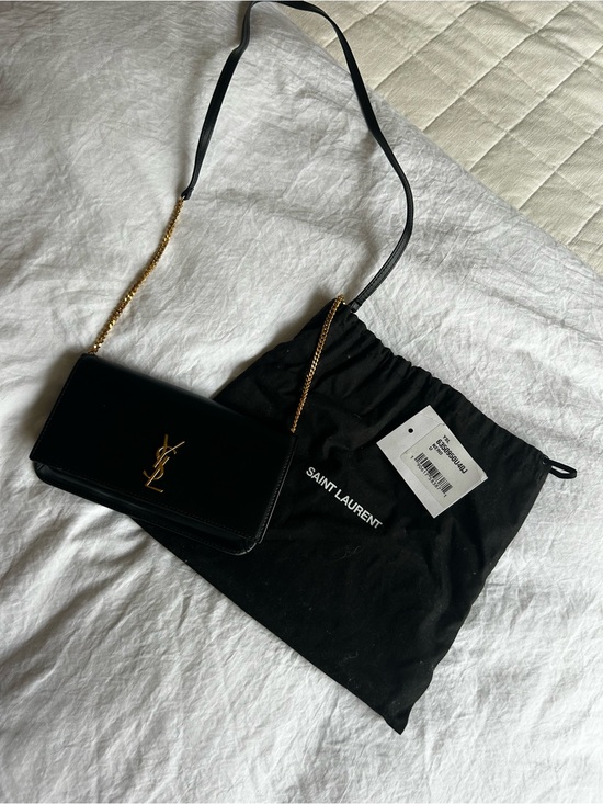 Yves Saint Laurent Handbags - YSL Black Cassandre Crossbody Bag